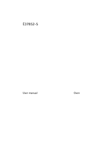 Manual AEG E37852-5-M Oven