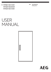 Manual AEG RTB414D1AW Refrigerator