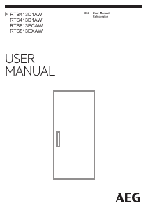 Manual AEG RTS413D1AW Refrigerator