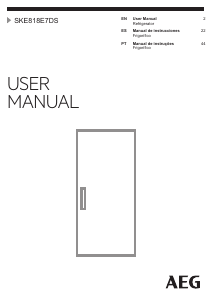 Manual de uso AEG SKE818E7DS Refrigerador