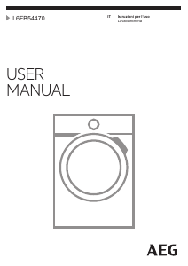 Manuale AEG L6FB54470 Lavatrice