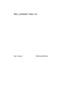 Manual AEG L74657A3 Washing Machine