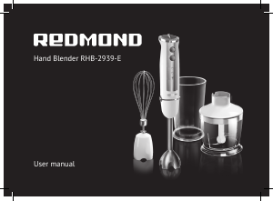 Kullanım kılavuzu Redmond RHB-2939-E El blenderi