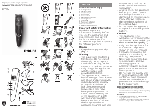 Manuale Philips BT7204 Regolabarba