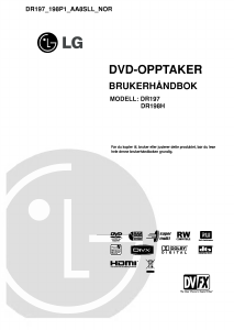Bruksanvisning LG DR198P1 DVD-spiller