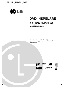 Bruksanvisning LG DR275P1 DVD-spiller