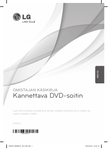 Käyttöohje LG DT924 DVD-soitin