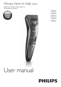 Manual Philips QT4013 Aparador de barba