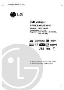 Bruksanvisning LG LH-T7654SB DVD-spiller