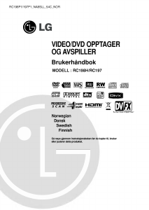 Bruksanvisning LG RC197P1 DVD-Video kombinasjon