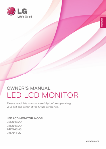 Handleiding LG 22EN43VQ-B LED monitor