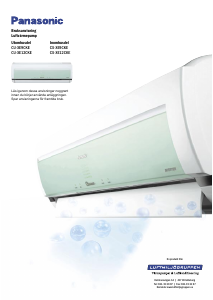 Bruksanvisning Panasonic CS-XE9CKE Luftkonditionering