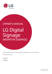 Manual LG 55VH7B-A LED Monitor