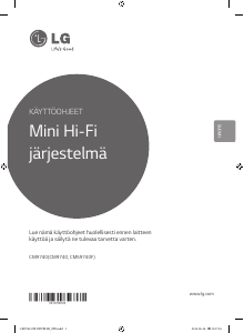 Käyttöohje LG CM9740 Stereosetti