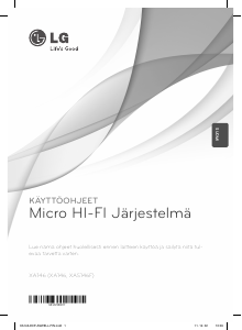 Käyttöohje LG XA146 Stereosetti