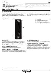 Mode d’emploi Whirlpool W7 821O OX Réfrigérateur combiné