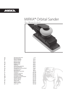 Manual Mirka MR-38CV Mașină de șlefuit orbitală