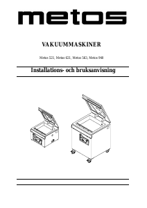Bruksanvisning Metos 621 Vakuumpackare
