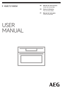 Manual AEG KME721880M Micro-onda