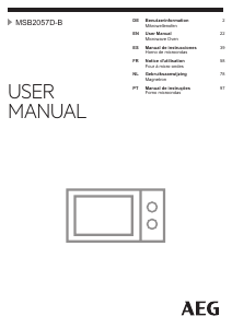 Manual AEG MSB2057D-B Microwave