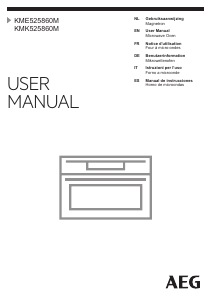 Manual de uso AEG KMK525860M Horno