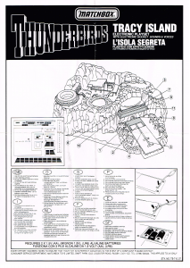 Bruksanvisning Matchbox Thunderbirds Tracy Island