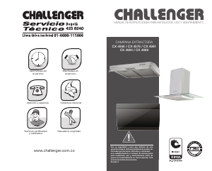 Manual de uso Challenger CX 4576 Campana extractora