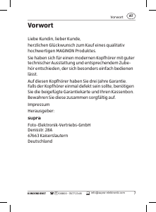 Bedienungsanleitung Maginon BTH-5 Kopfhörer