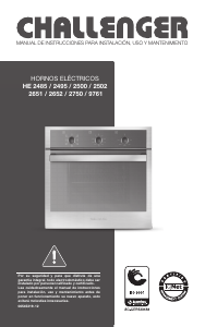 Manual de uso Challenger HE 2502 Horno