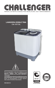 Manual de uso Challenger CW 4707BL Lavadora