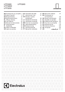 Manual Electrolux LFP325S Exaustor