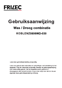 Manual Frilec KOBLENZ0806WD-030 Washer-Dryer