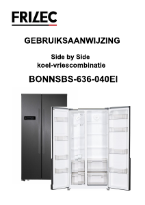 Mode d’emploi Frilec BONNSBS-636-040EI Réfrigérateur combiné