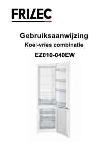 Mode d’emploi Frilec EZ010-040EW Réfrigérateur combiné
