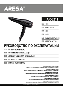 Manual Aresa AR-3211 Uscător de păr