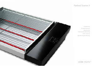 Käyttöohje Jacob Jensen Flatbed II Paahdin