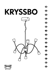 Használati útmutató IKEA KRYSSBO (Ceiling) Lámpa