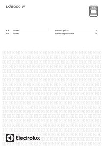 Návod Electrolux LKR500001W Sporák