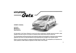 Bruksanvisning Hyundai Getz (2008)