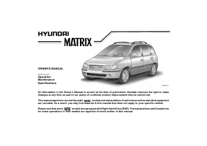 Bruksanvisning Hyundai Matrix (2007)