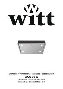 Brugsanvisning Witt WCU90W Emhætte