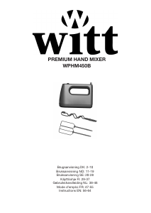Bruksanvisning Witt WPHM450B Håndmikser