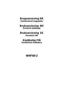 Käyttöohje Witt WHF60-2 Keittotaso