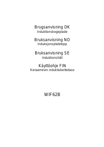 Bruksanvisning Witt WIF62B Kokeplate