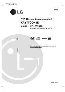 Käyttöohje LG FFH-DV25AD Kotiteatterijärjestelmä
