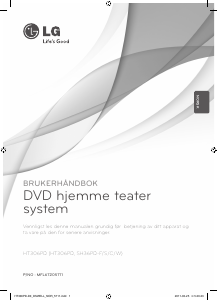 Bruksanvisning LG HT306PD Hjemmeteatersystem