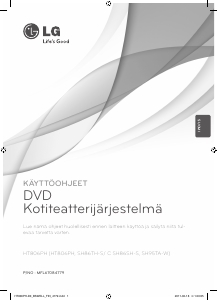 Käyttöohje LG HT806PH Kotiteatterijärjestelmä