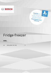 Manual Bosch KGN46XL40I Fridge-Freezer