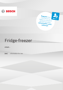 Manual Bosch CTC27W13EI Fridge-Freezer