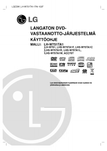 Käyttöohje LG LH-W751TA1 Kotiteatterijärjestelmä